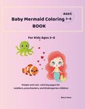 Big & Easy Baby Mermaid Coloring Book for Kids Ages 3–6