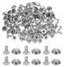 7mm rivets, 100 pièces, carré, argent, métal