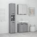 Maison Exclusive - Ensemble de meubles de salle de bain, 3 pièces, Sonoma gris, placage bois