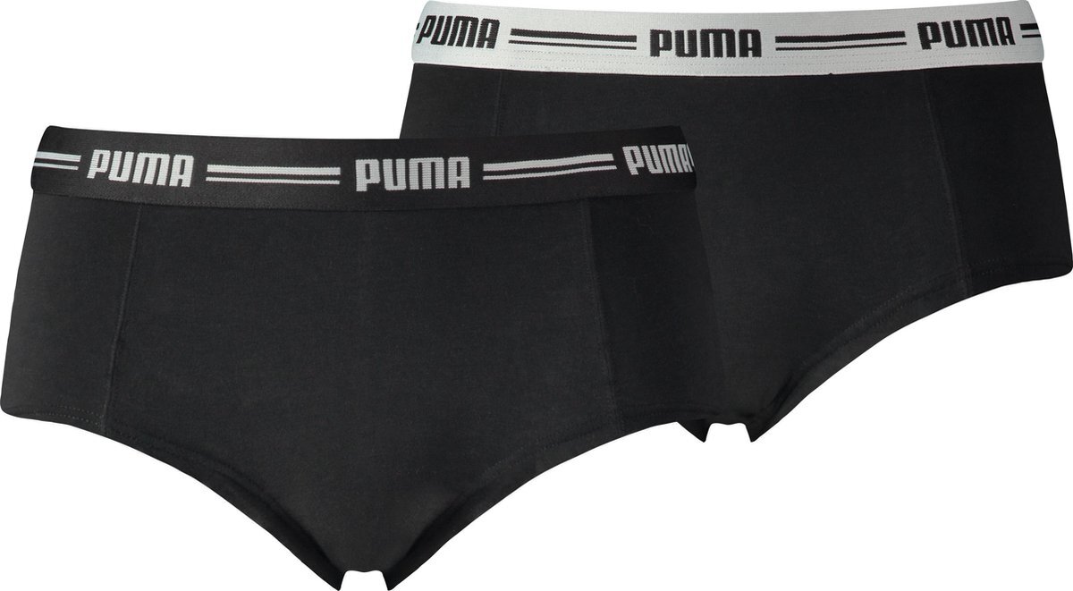 PUMA - Onderbroek Dames Iconic Mini Short - 2 Pack - Maat: XS