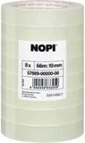 NOPI tesa 57889-00000-00 Zelfklevende folie Transparant (l x b) 66 m x 19 mm 8 stuk(s)