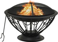 vidaXL Brasero XXL - Acier - 75 cm