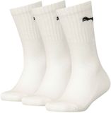 Puma Kids Regular Crew Lightweight Sokken - Wit - 35-38 - Set van 3