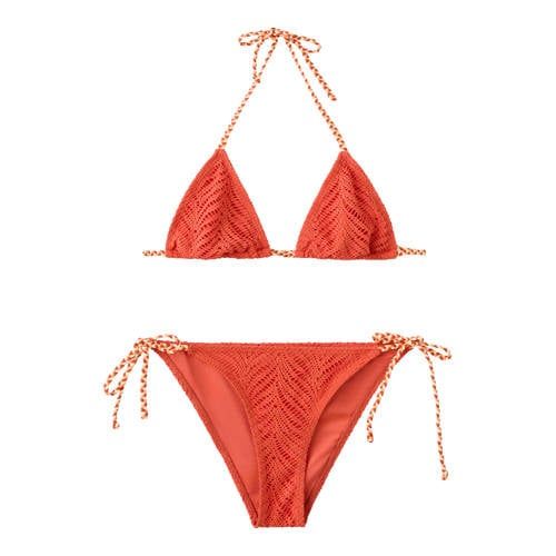MANGO TEEN halter bikini oranje