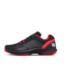 Wilson Hurakn Pro V2 Unisex Tennis Schoenen Zwart/Rood Maat 41 1/3