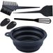Ibenzoa® Set de coloration capillaire complète pour usage professionnel et domestique, incluant un pinceau et des protections d'oreilles