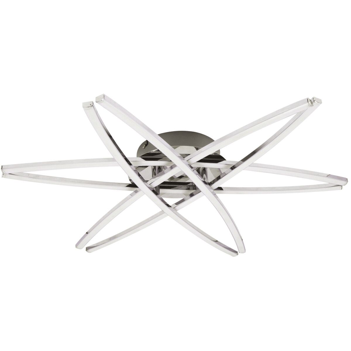 BES LED Akalon Plafondlamp - 35W - 4000K - Mat Chroom - Ø60cm