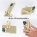 Callbuddy Hoesje met Strap geschikt voor Apple iPhone 16 Pro Max - Sand Glow