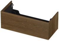 INK - Onderkast 1 Lade Push 2 Open Horizontaal Gefreesd - 1000x450x376 Mm - Massief Eiken Ash Grey
