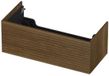 INK - Onderkast 1 Lade Push 2 Open Horizontaal Gefreesd - 1000x450x376 Mm - Massief Eiken Ash Grey