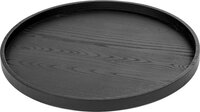 Serax Rond Dienblad - Hout - Zwart - 35 cm