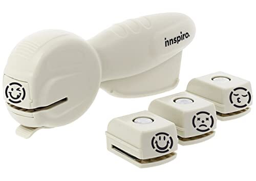 INNSPIRO Cassette Punch Stanzenset met 4 Emoticon-patronen 16 mm.