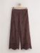 Next - Dames - Cropped broek met wijde pijpen en broderie - Tall - Bruin