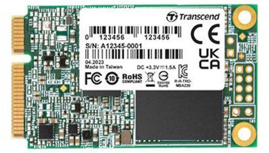 Transcend 220S 64 GB mSATA SSD harde schijf SATA 6 Gb/s Retail TS64GMSA220S