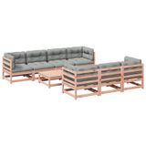 Maison Exclusive - Salon de jardin 8 pièces avec coussins, en bois massif de douglas