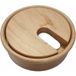 Siso Passe-câbles PLAIN en bois, Ø 80 mm, hêtre verni transparent