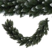 KADAX Kerstslinger, decoratieve slinger, 110 cm lange dennenslinger, kunstdennenslinger, van pvc-folie, haarddecoratie, kerstdecoratie (rancer)