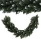 KADAX Kerstslinger, decoratieve slinger, 110 cm lange dennenslinger, kunstdennenslinger, van pvc-folie, haarddecoratie, kerstdecoratie (rancer)