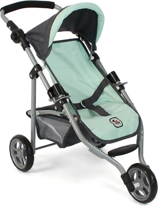 Bayer Chic 2000 Poppenwagen Jogger Lola - Melange Antraciet Mint