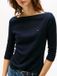Tommy Hilfiger Dames Lange Mouwen Shirt S Katoen Blauw