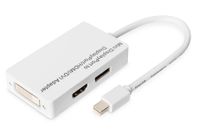 Digitus AK-340509-002-W Mini DisplayPort naar DVI-D Adapter Kabel 0,2m Wit