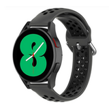 Samsung Galaxy Zwart Siliconen Sportbandje met Gesp - Galaxy Watch 7 / Galaxy Watch FE - 40mm & 44mm