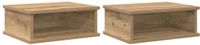 vidaXL Nachtkastje - Set van 2 - Artisan Eiken - 40 x 31 x 15 cm