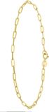 Lucardi Dames 9 Karaat armband paperclip 2,2mm - Armband - 9 Karaat - Goudkleurig - 18.5 cm