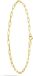 Lucardi Dames 9 Karaat armband paperclip 2,2mm - Armband - 9 Karaat - Goudkleurig - 18.5 cm