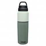 CamelBak Multibev Vacuum SS - Bouteille d'eau avec tasse à café / thé amovible - 650 ml + 500 ml - Vert / Menthe (Moss / Mint)