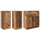 vidaXL Dressoir - Oud Hout - 120 x 30 x 70 cm