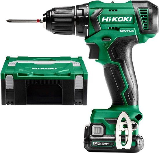 HiKOKI DS12DAWEZ Accu Boor-Schroefmachine 12V - 2x 2.5Ah Accu - Inclusief HSC - 5 Jaar Garantie