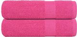 vidaXL Badhanddoeken FROGN 2 stuks 100x150 cm 360 g/m² Roze