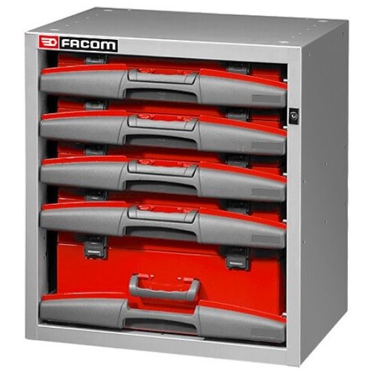 Facom MATRIX HOGE KAST MET 5 UITNEEMBARE BOXEN