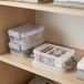 Alpina Opbergbox Set van 3 Stuks - 11x8x4cm - 200ml per Box - Met Klikdeksel en Clipsluiting - Stapelbaar en Compact - Ideaal voor Voedselopslag - Transparant Kunststof
