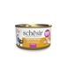 Schesir Tonijn met kip in bouillon, compleet natvoer voor katten, in blik, 100% natuurlijke ingrediënten, dierproefvrij, 12 x 70 g