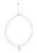 Usha Ketting zilver / parelwit