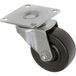 Toolcraft TO-5137884 roue pivotante avec plaque de montage 50 mm caoutchouc noir, métallique 50 kg