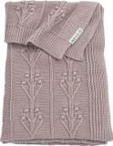 Meyco Baby Romantic Flower wiegdeken - lilac - 75x100cm