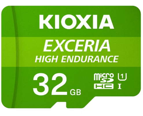 Kioxia Exceria High Endurance - MicroSDHC - 32GB - Class 10 - 100MB/s Lezen - SD Adapter