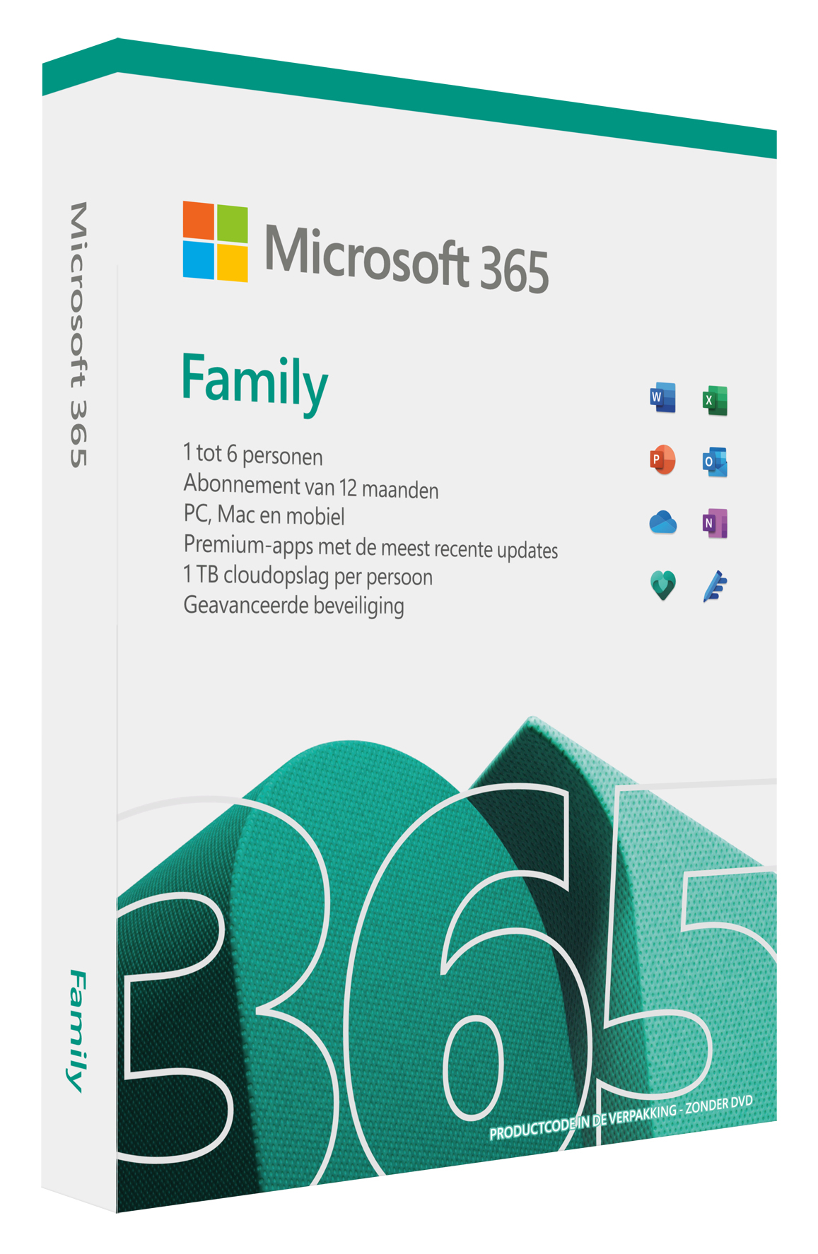 Microsoft 365 Family - 1 jaar - Nederlands - 1 gebruiker