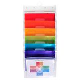 Exacompta 4x Sorteerder met muurbevestiging - 6 vakken - A4 - CRYSTAL - Transparant - 55898E
