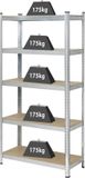 TOOLCRAFT TO-7863108 Stellingkast (extra stevig) 175 kg (b x h x d) 90 x 1.8 x 40 cm Metaal, MDF Galvanisch veredeld Verzinkt, Zilver
