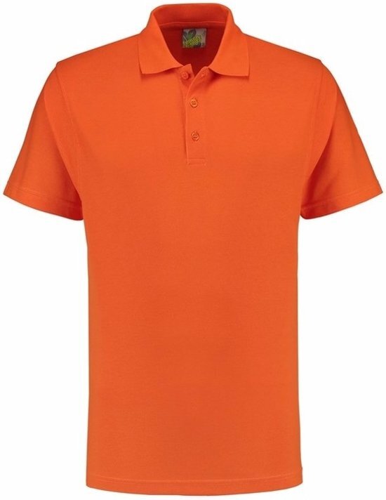 Lemon & Soda Premium poloshirt 100% katoen voor heren XL oranje