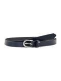 Tom Tailor Denim - TTPAULA smalle leren riem met afgeronde gesp - Maat 90 - navy uni
