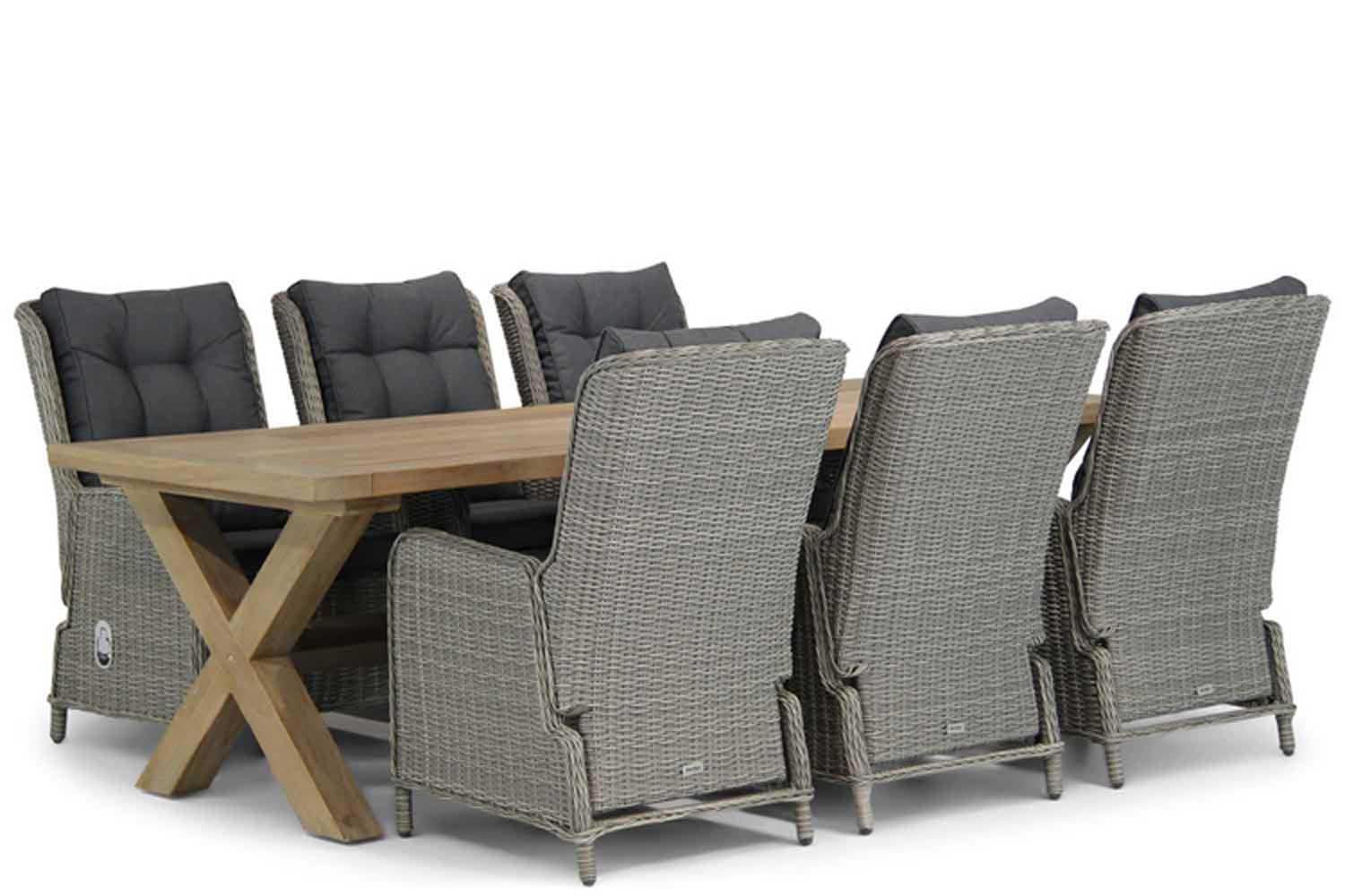 Garden Collections Kingston/Oregon 240 cm dining tuinset 7-delig