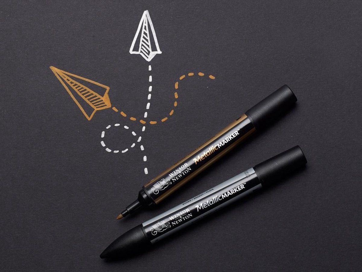 Winsor & Newton Metallic Marker - Red Gold