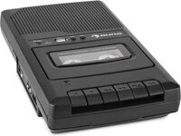 Auna draagbare cassetterecorder dictafoon memorecorder