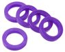5 pièces de protecteurs de touches, 0,9 pouce, anneaux en silicone, violet