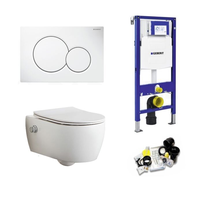 Geberit UP320 Toiletset Sani Royal Easy Flush Slim - 55 cm - Wit